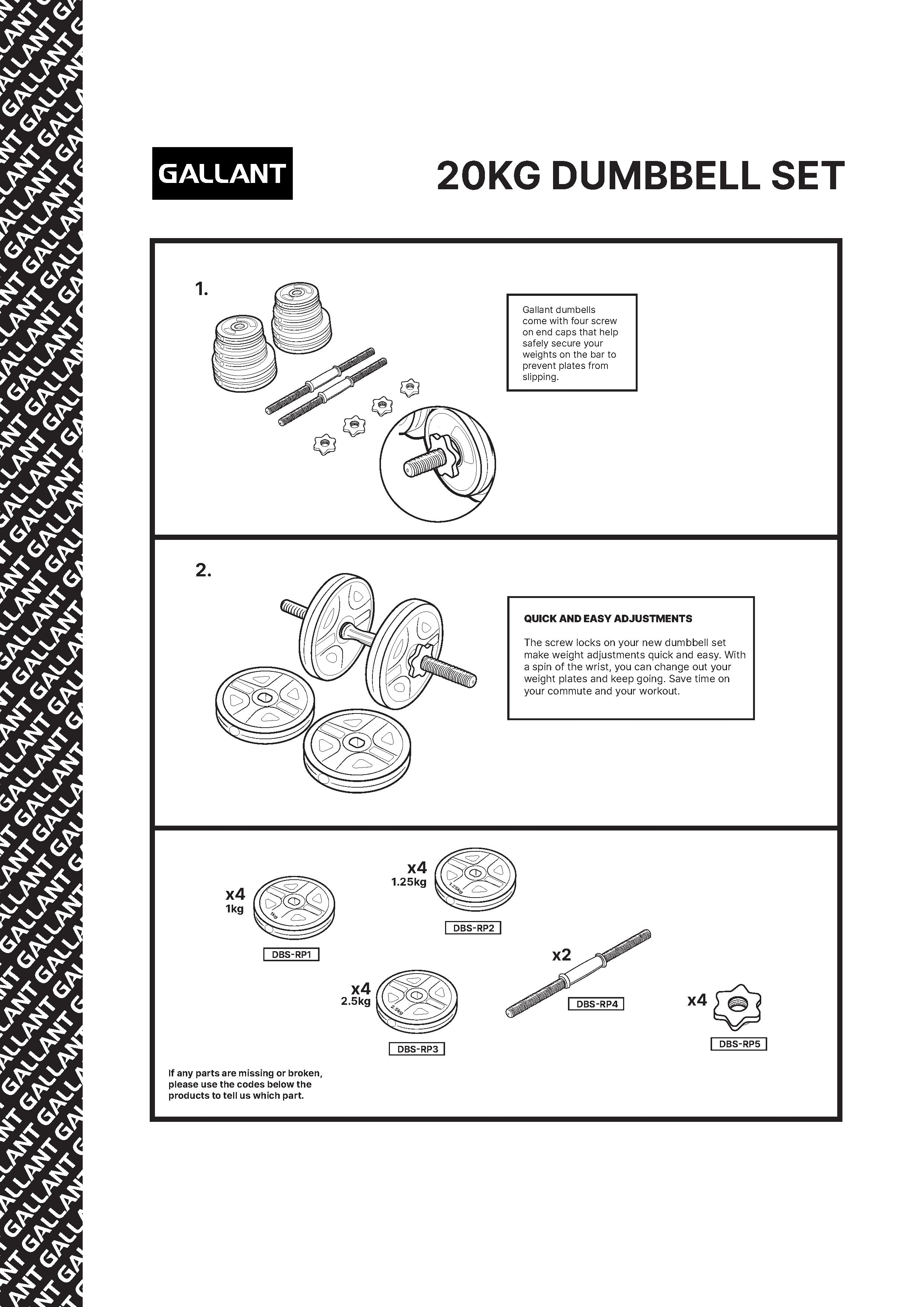 DBS-20KG | Assembly & Instructions
