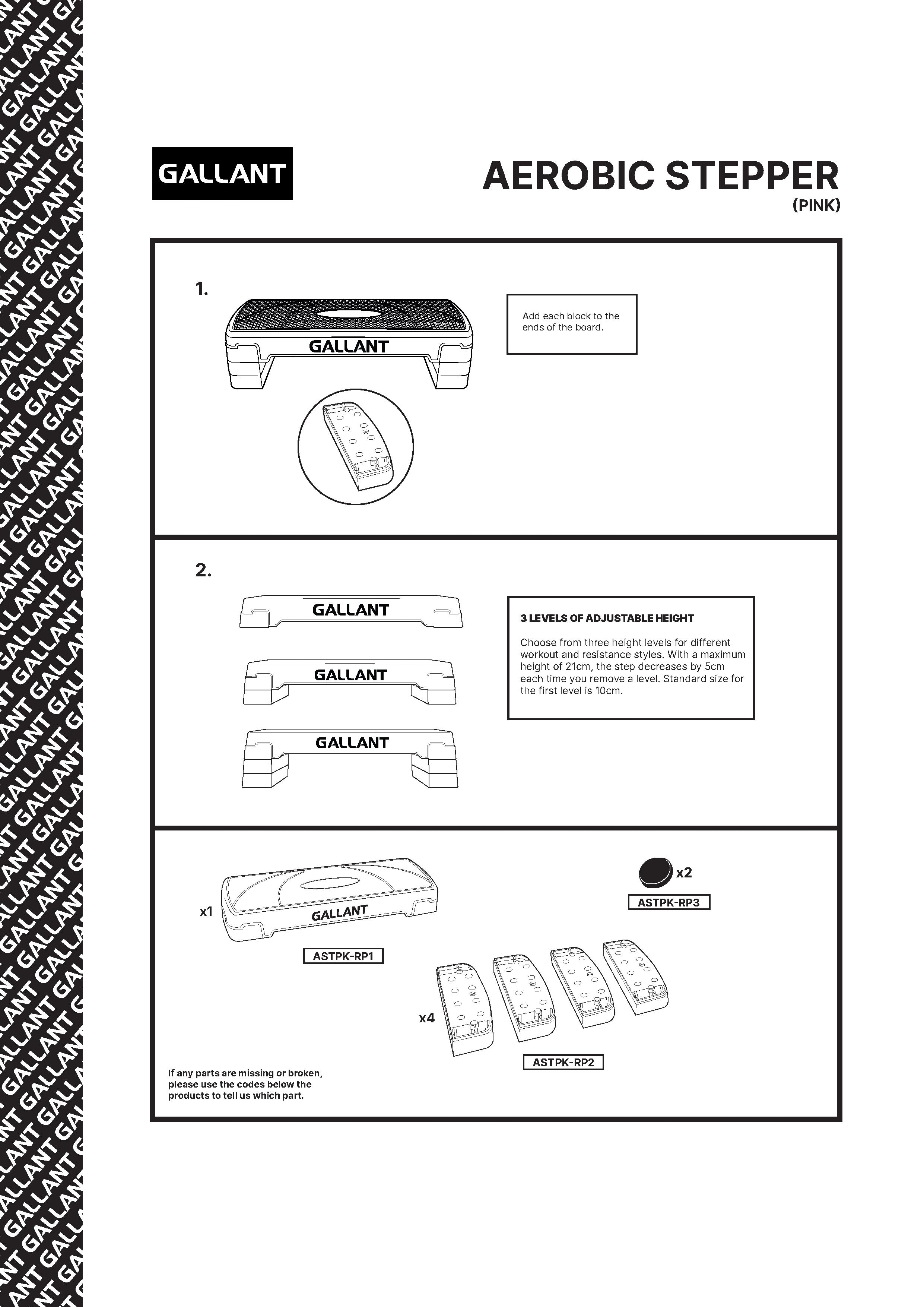 Aerobic Stepper | Assembly & Instructions
