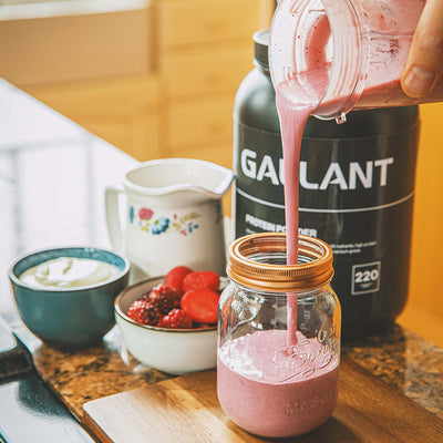 Strawberry and Banana Smoothie | Powered By Gallant Series | Smoothie