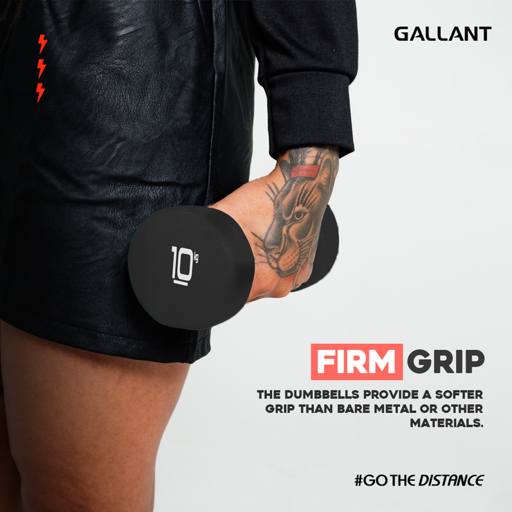 Gallant Neoprene Dumbbells Hand Weights Pair Firm Grip.