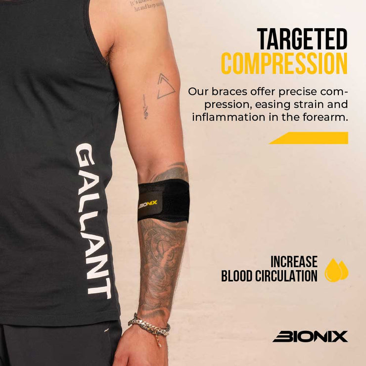 BIONIX TENNIS ELBOW STRAP Targeted Compression.