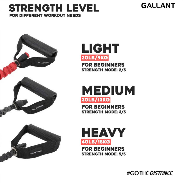 Gallant Resistance Tubes-Strength level details.
