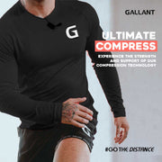 Gallant Men's Base Layer Top - Black, Ultimate compress.