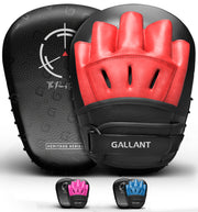 Gallant red boxing pads gloves and focus mitts punching kickboxing set kick shin training 