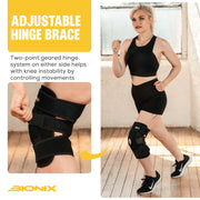 Knee Support Brace Adjustable Strap Arthritis Pain,Adjustable hinge brace.