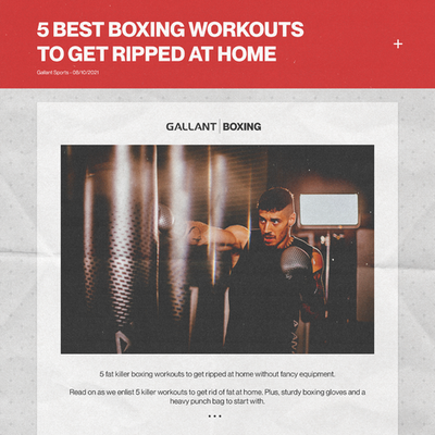 5 Best Boxing Workouts to Get Ripped at Home
