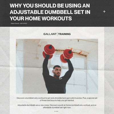 Why You Should Be Using Adjustable Dumbbell Set in Your Home Workouts