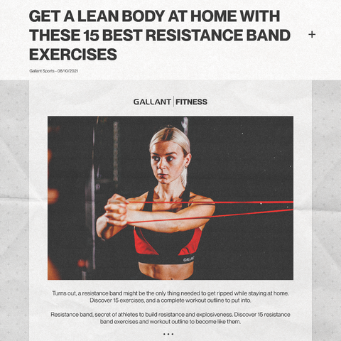 The best resistance band workouts to do at home