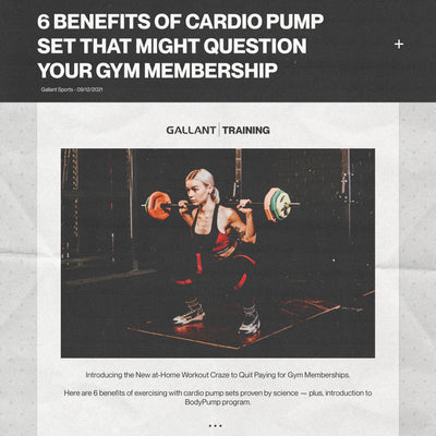 6 Benefits of Cardio Pump Set That Might Question Your Gym Membership