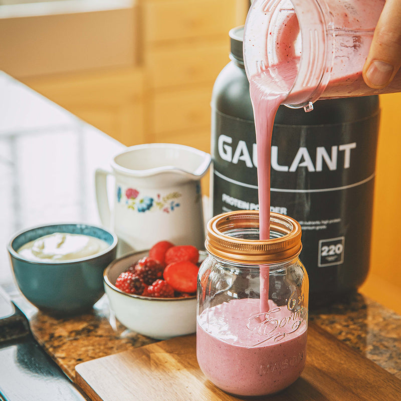 Strawberry and Banana Smoothie | Powered By Gallant Series | Smoothie