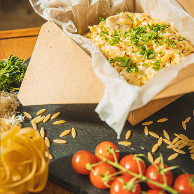 Cheesy Chicken Orzo Pasta | Powered By Gallant Series | Lunch