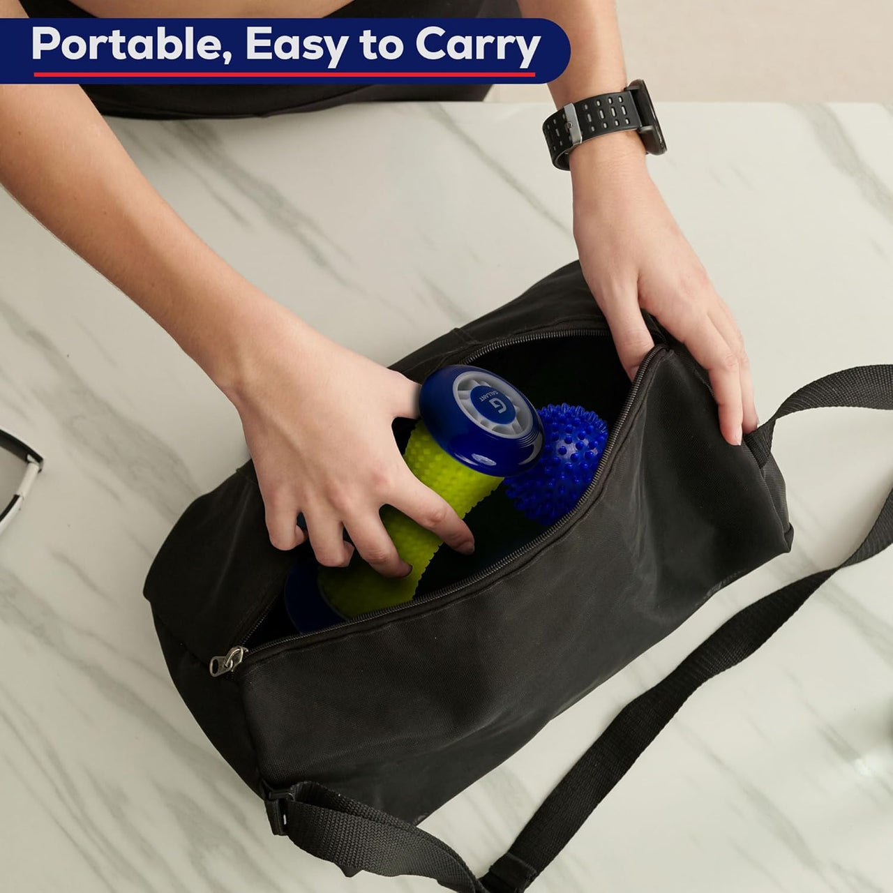 Foot Massager Roller with Hard Spiky Massage Ball Deep Tissue Muscle Massage Roller for Foot Pain