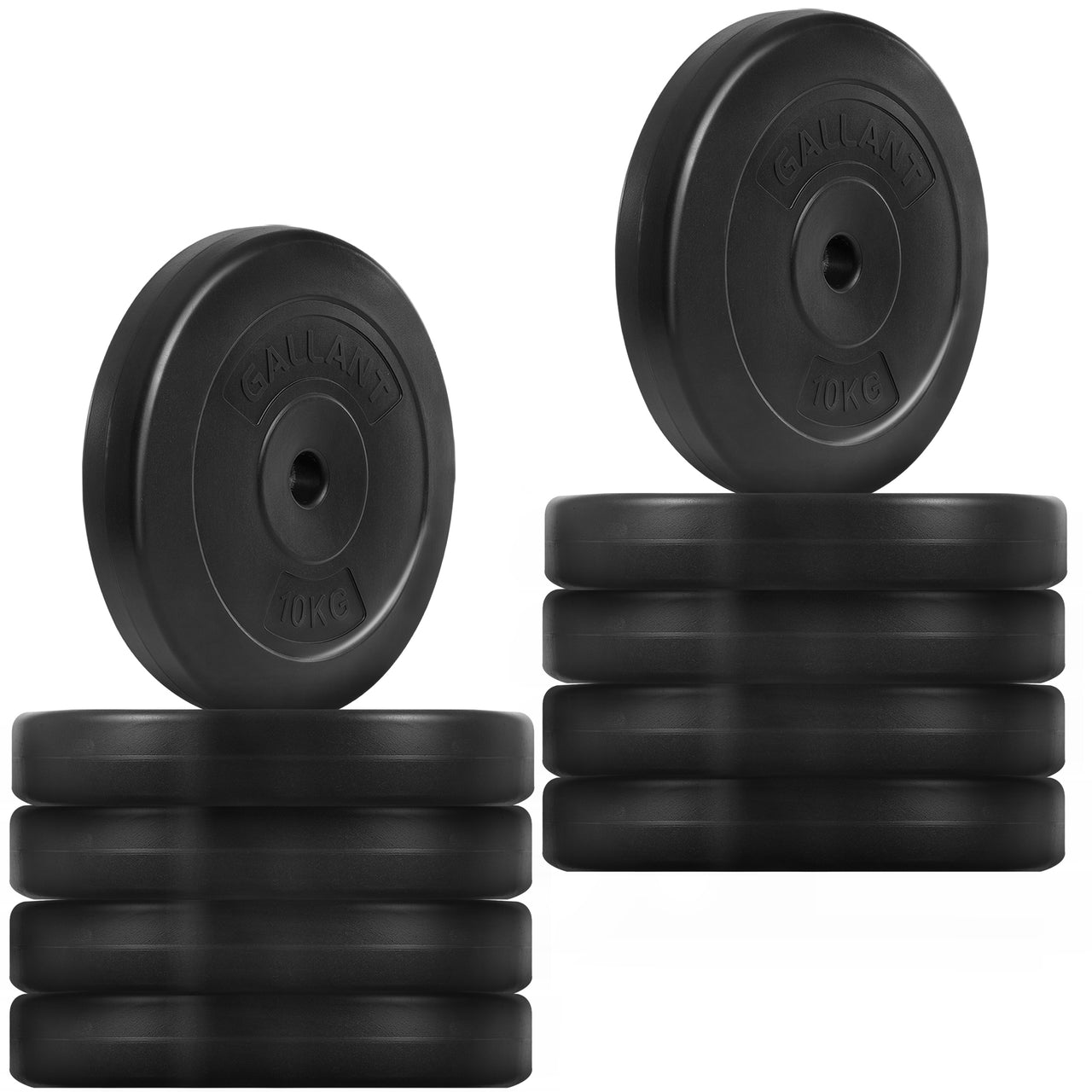 Gallant Weight Plates - 10kg Standard 1 Inch Vinyl Weights Discs 20KG-100KG - 10kg Weight Plates 100KG Main IMG.