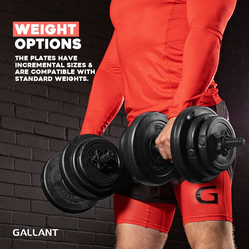 Gallant 20kg Adjustable Weights Dumbbells Set - Dumbbells Hand Free Weights Main IMG.