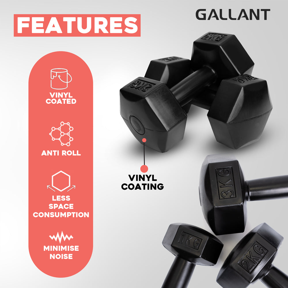 Gallant Hand Weights Dumbbell Set with Rack Main IMG.