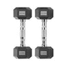 Rubber Encased Cast Iron Hex Dumbbells 2.5kg Set Main IMG.