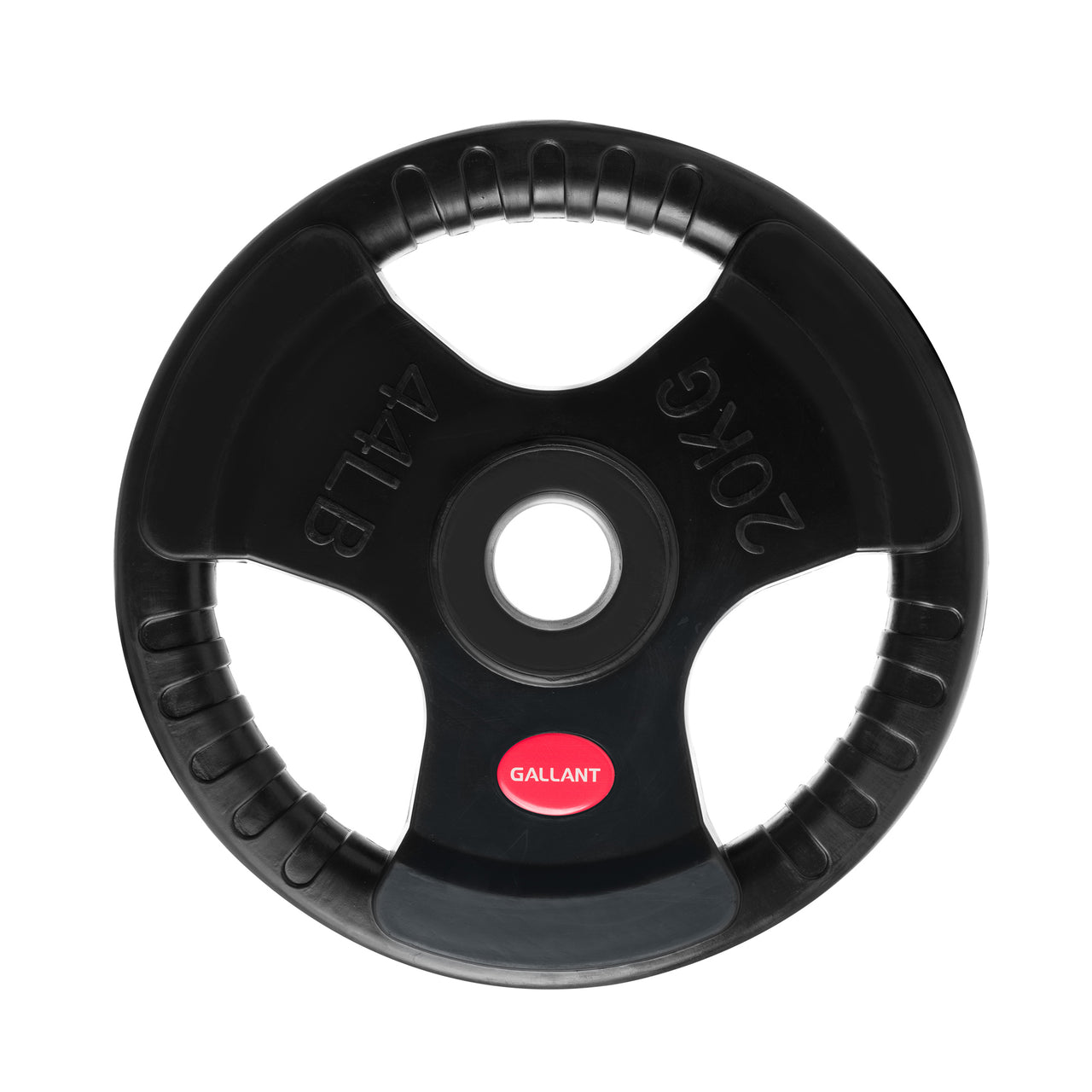 Gallant 2 Inch Olympic Weight plates - Rubber Coated Cast Iron Weight Plates With Tri Grips - Rubber Barbell