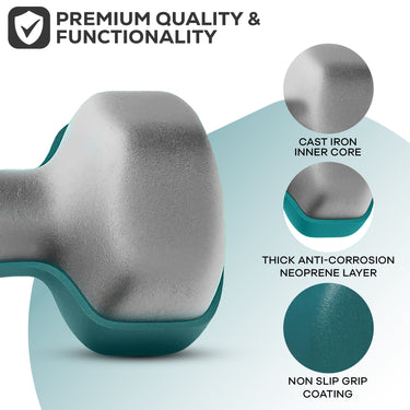 Gallant Neoprene Dumbbells Hand Weights Pair Premium Quality & Functionality.