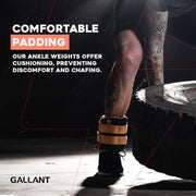 Gallant Wrist and Ankle Weights Comfortable Padding.