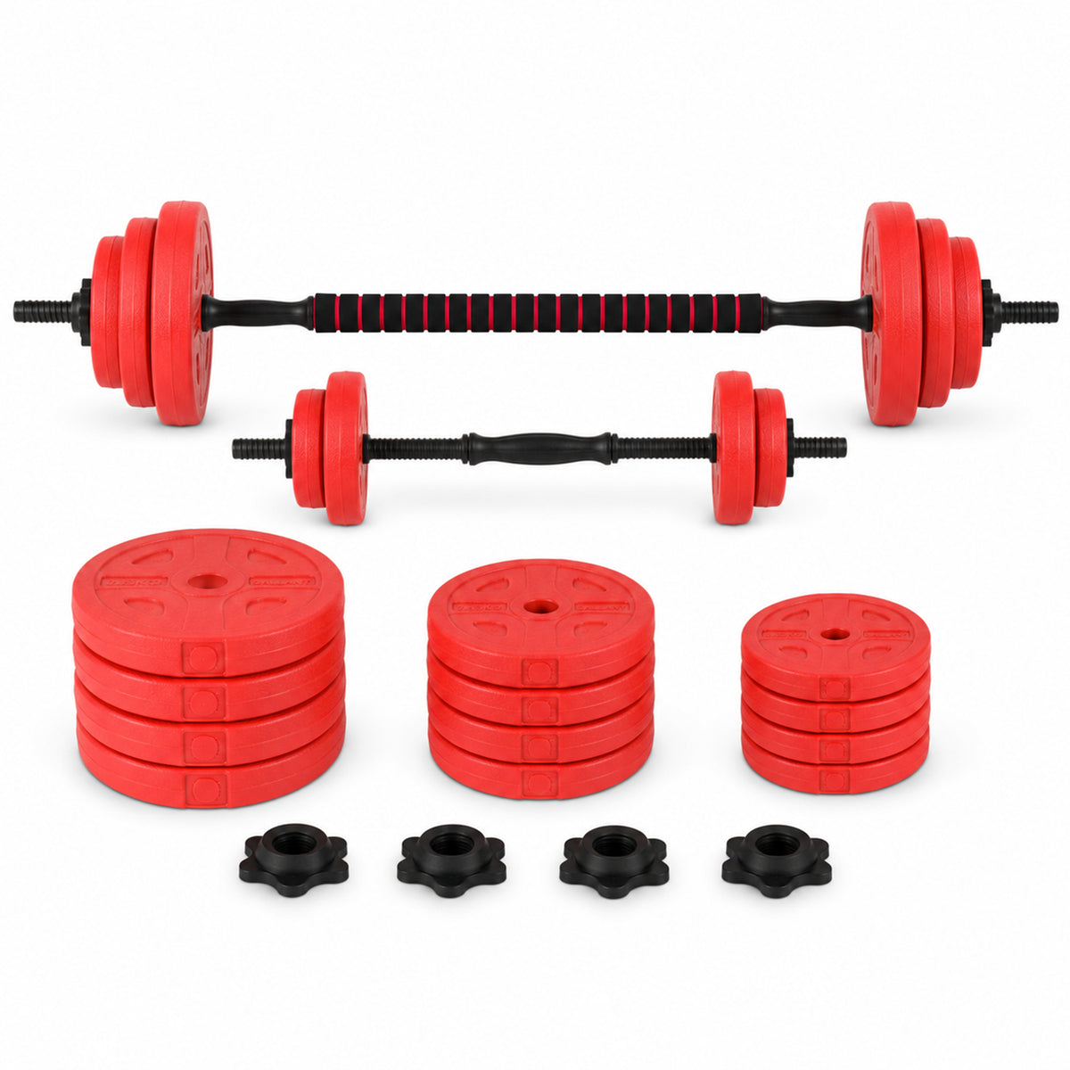 2 in 1 Weights Dumbbells Set With Barbell