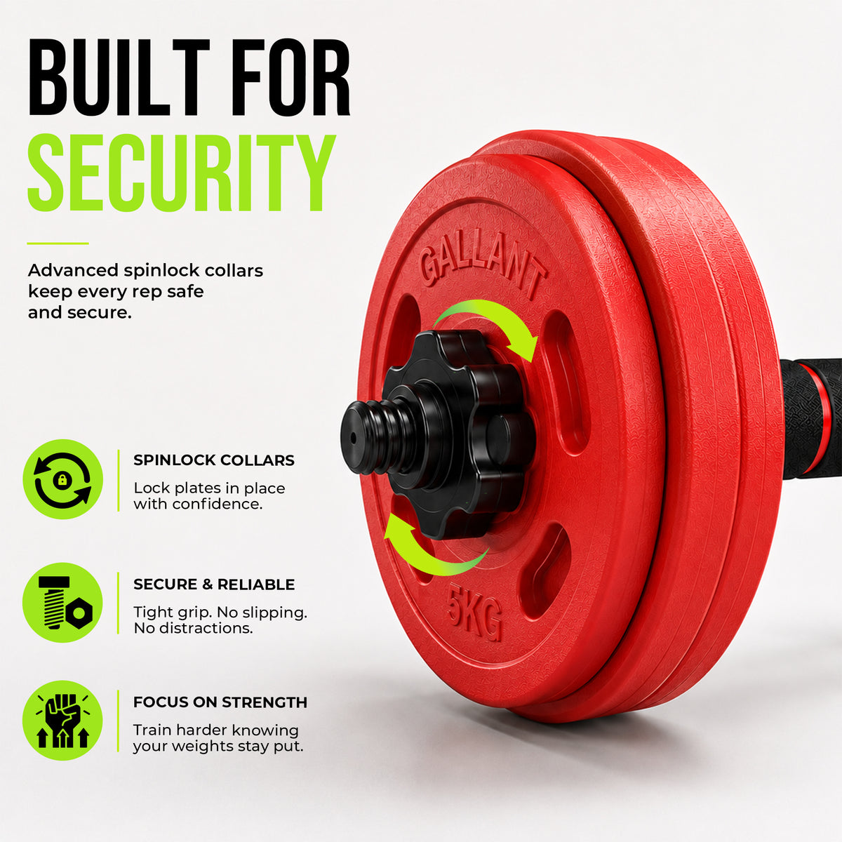 2 in 1 Weights Dumbbells Set With Barbell