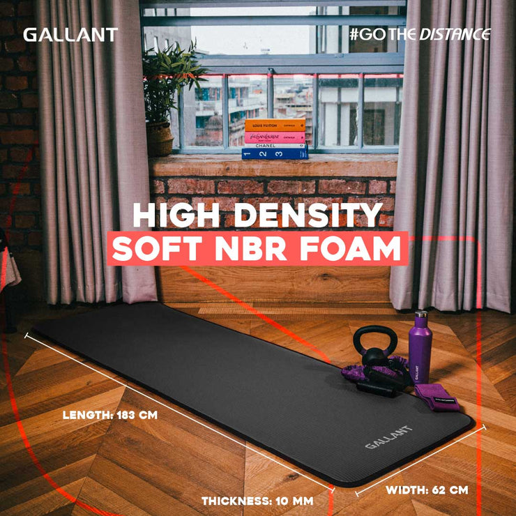 Gallant NBR Fitness Exercise Mat High Density Soft NBR Foam.