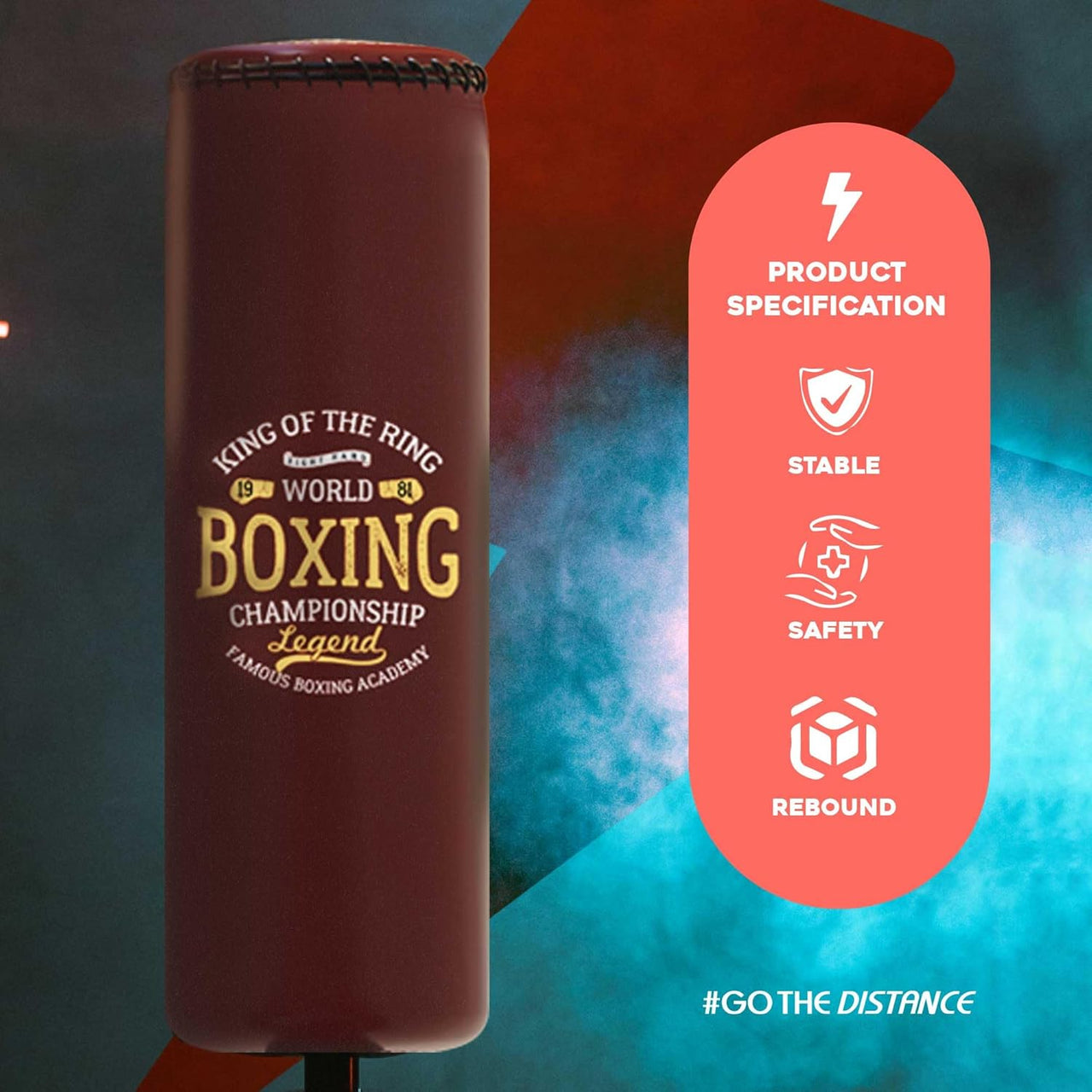 Gallant 5.5ft Free Standing Boxing Punch Bag Brown  Product Specification.