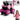 Gallant Hand Weights Dumbbell Set with Rack - 1KG, 1.5KG, 2.5KG Pair - Weight Set with Rack Pink