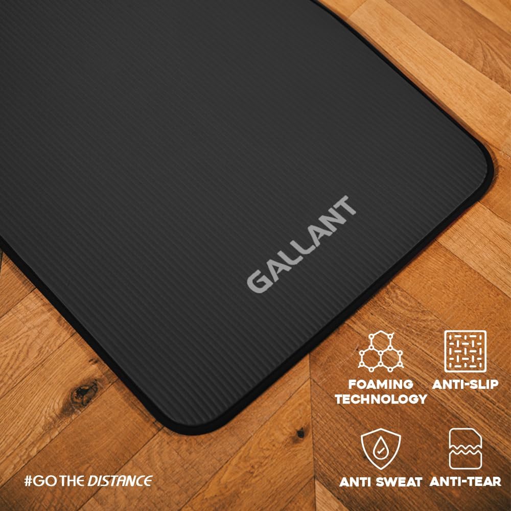 Gallant NBR Fitness Exercise Mat Black Product Details.