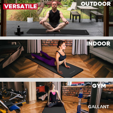 Gallant NBR Fitness Exercise Mat Black Versatile.
