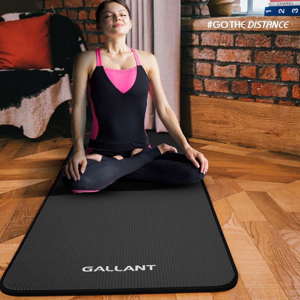 Gallant NBR Fitness Exercise Mat Black Go The Distance.
