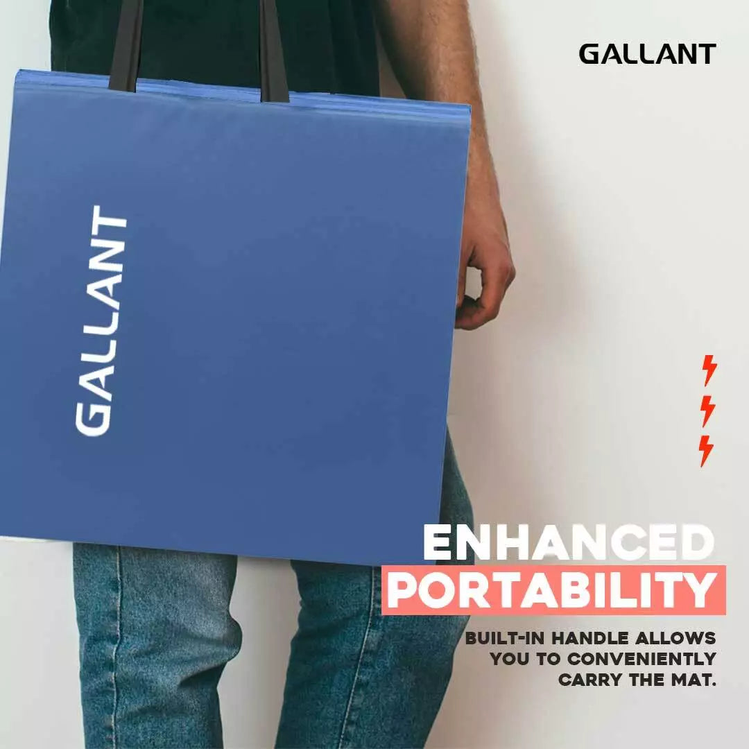 Gymnastics Mat Tri Foldable Exercise Workout Mat Enhanced Portability.