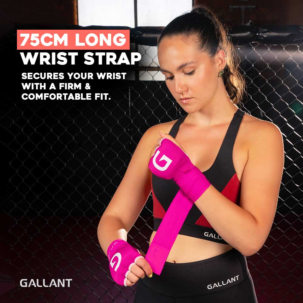 Gallant Heritage Boxing Gel Inner Hand Wrap - Pink Main IMG.