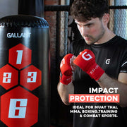 Gallant Heritage Boxing Gel Inner Hand Wrap - Red Impact Protection.