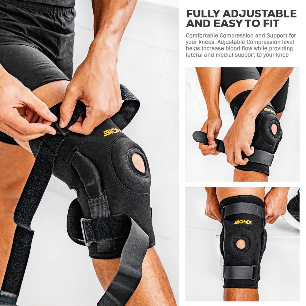 BIONIX NEOPRENE HINGED KNEE SUPPORT Fully Adjustable And Easy To Fit.