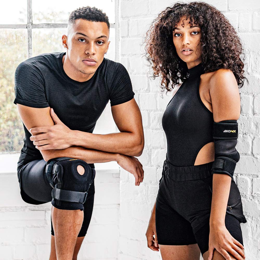 BIONIX NEOPRENE HINGED KNEE SUPPORT Boy And Girl Use The Product Show IMG.