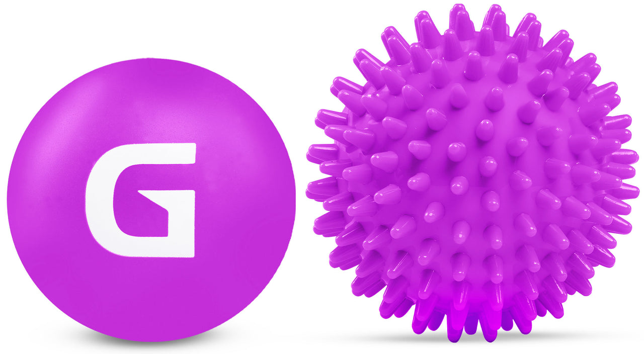 Spiky and Lacrosse Massage Ball Set Purple Main IMG.