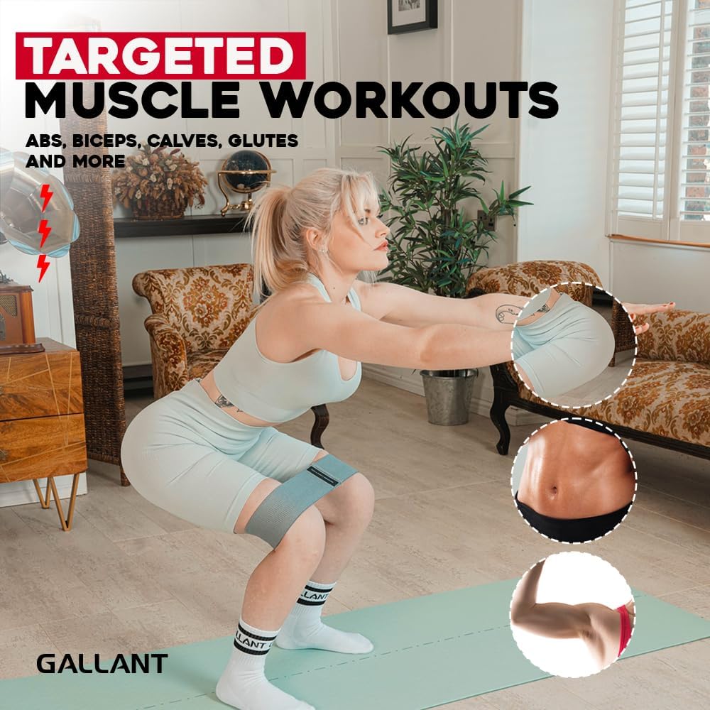 Resistance Fabric Glute Bands Set Targeted Muscle Workouts.