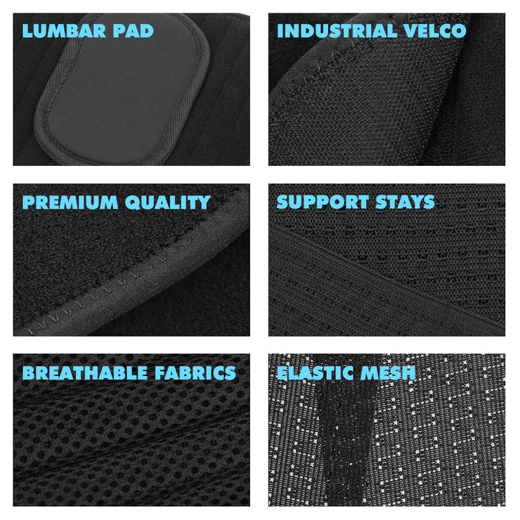 Bionix Back Lumbar Support Belt Layer Details.