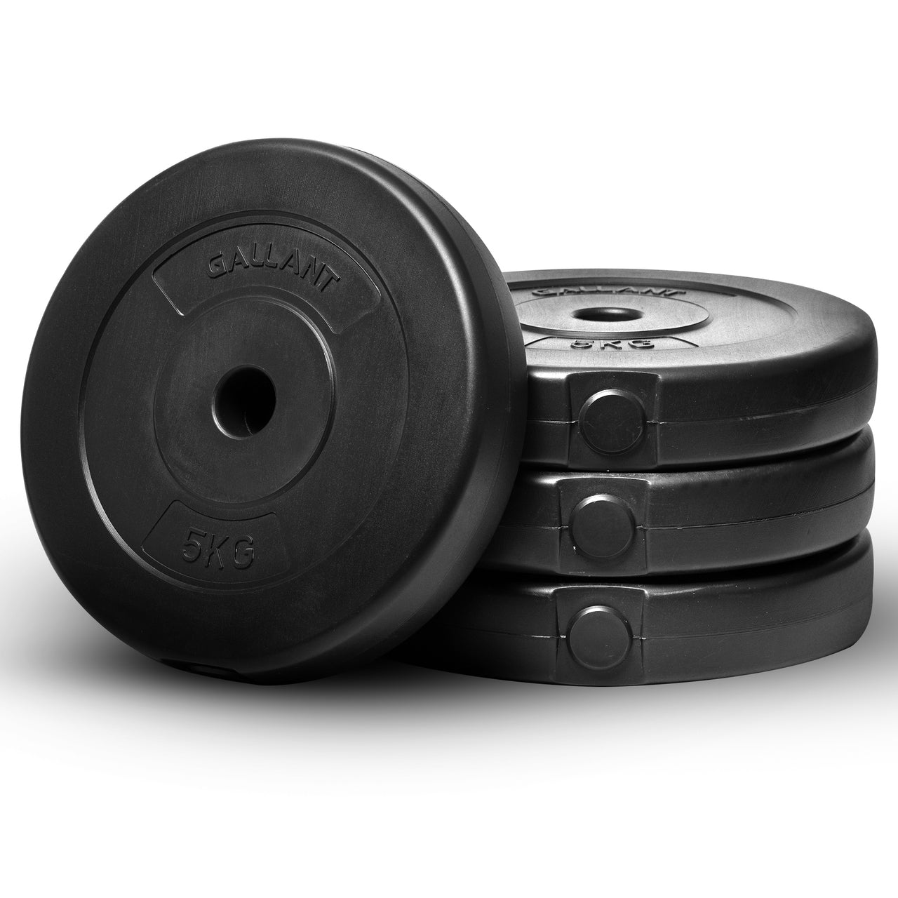 Gallant Weight Plates - 5kg Standard 1 Inch Vinyl Weights Discs 20kg Set For Men Women Mian IMG