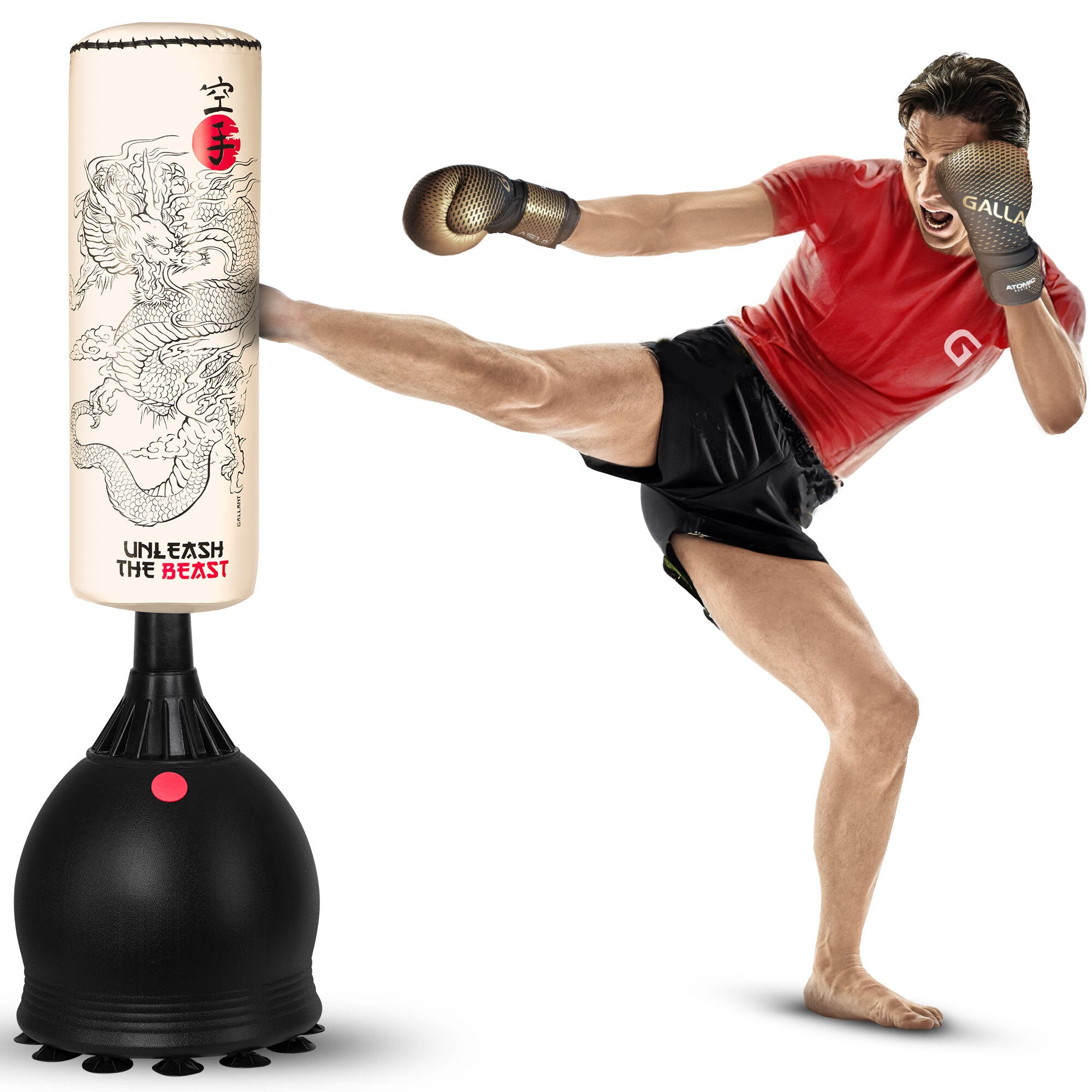 Gallant 5.5ft Free Standing Boxing Punch Bag White - Free Standing Heavy Bag -  Main IMG