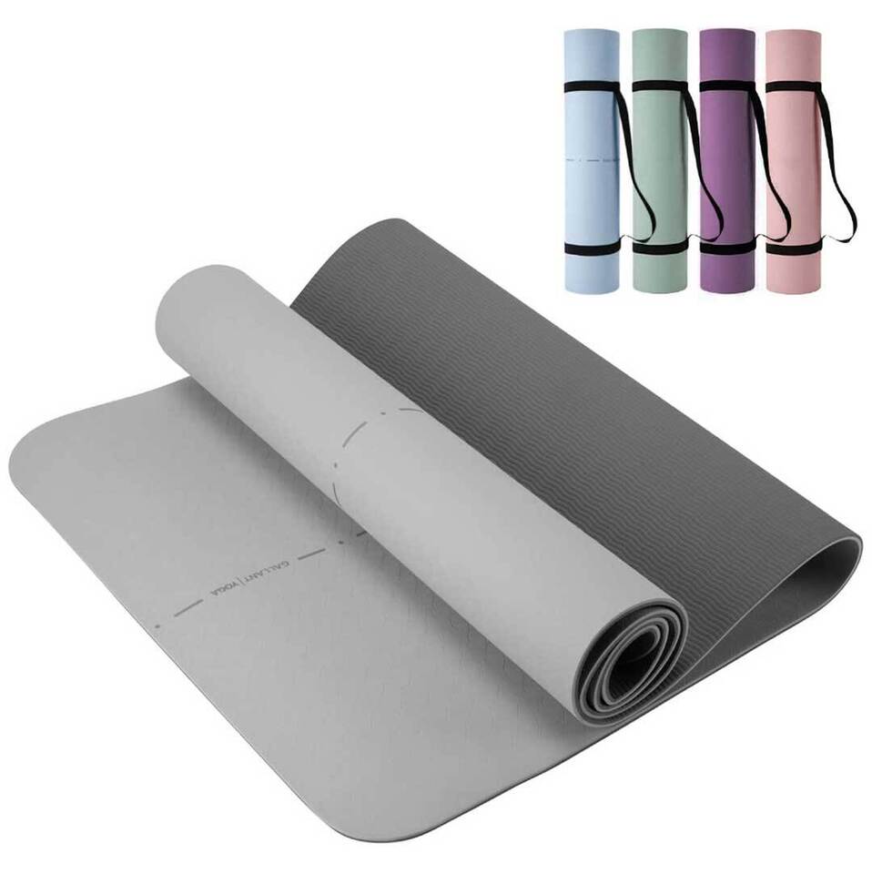 Rubber Yoga Mat Eco Friendly - TPE Exercise Mat