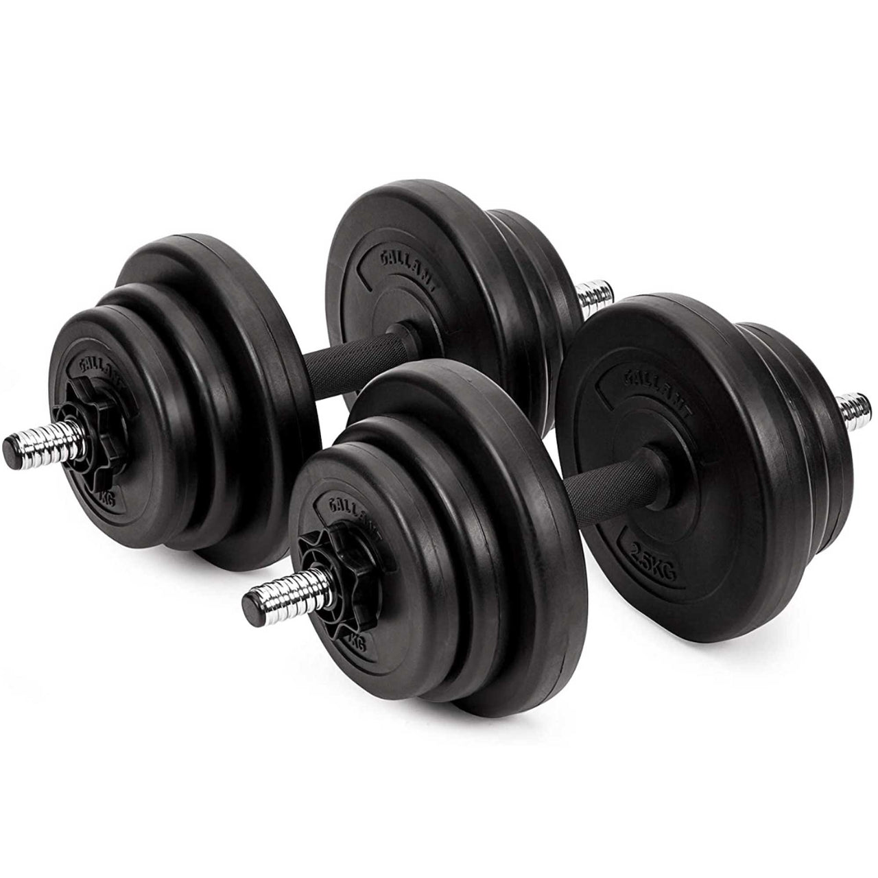 20kg Vinyl Dumbbell Set Free Hand Weights Adjustable, Main IMG.