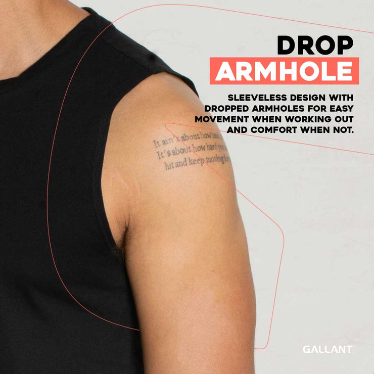 Gallant Drop Armhole Tank Top, Drop armhole.