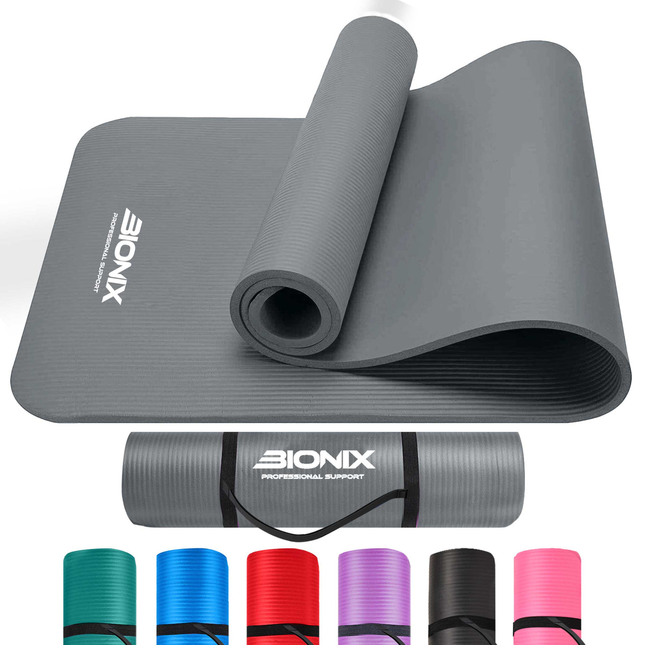 BalanceFrom All-Purpose 1/2 In. High Density Foam Exercise Yoga Mat Anti Tear With Carrying Strap Pink BalanceFrom All-Purpose 1/2 In. High Density Foam Exercise Yoga Mat Anti Tear With Carrying Strap Pink