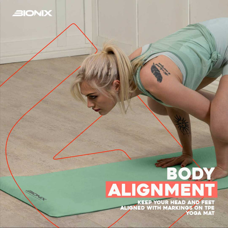 Yoga Mat Eco Friendly - TPE Exercise Mat,Body Alignment.
