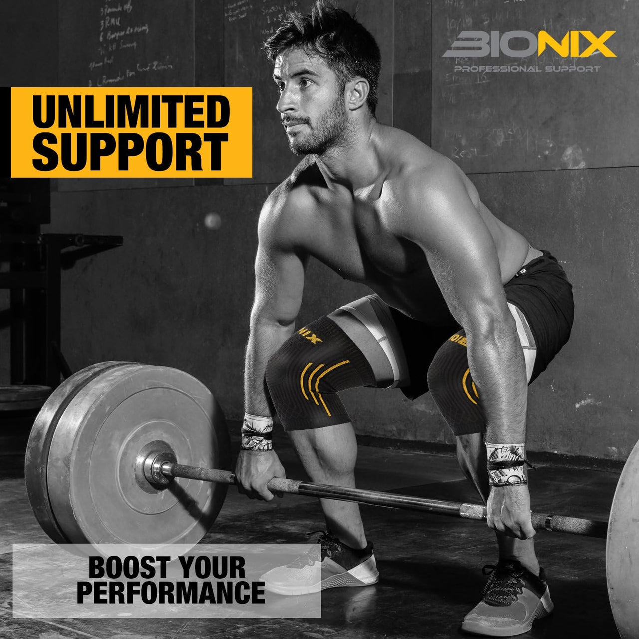 Bionix Knee Support Brace Compression Sleeve,Unlimited support.