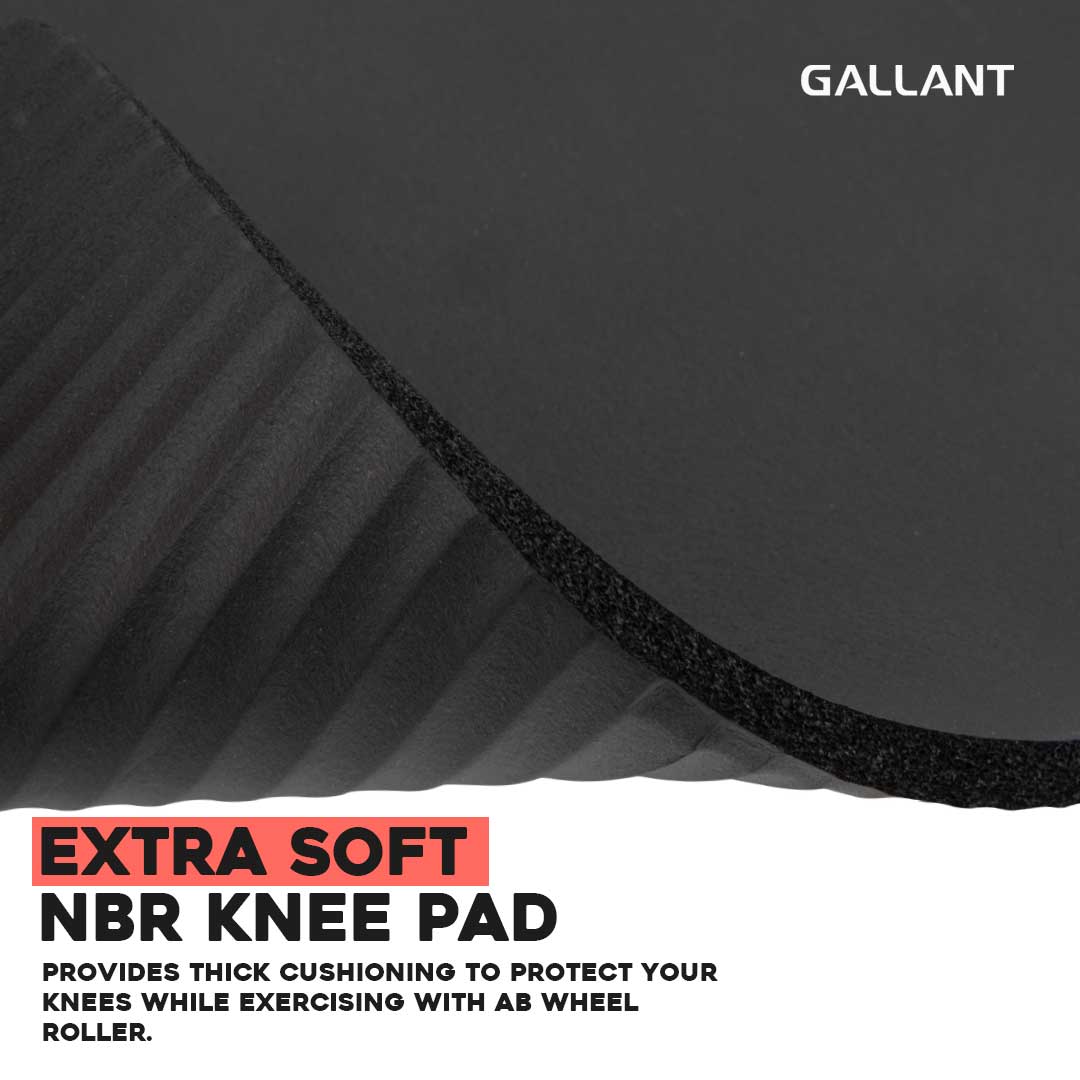 Home Training Bundle - Ab Wheel Roller, Push UP Stands & Skipping Rope,Extra soft NBR knee pad.