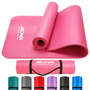 Bionix Yoga Mat - Thick NBR Foam Fitness Workout,Main pink IMG.