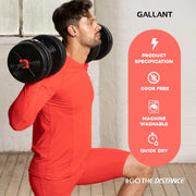 Gallant Base Layer Top - Red, Product specification details.